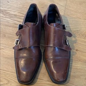 Men’s double monk strap shoes